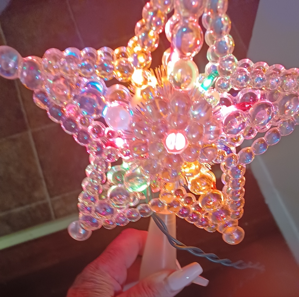 Iridescent Star Tree Topper